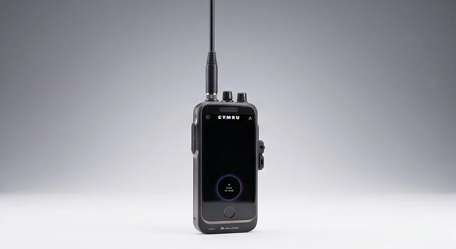 RA4DIO — three quarter view with antenna extended